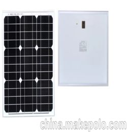 深圳厂家直销18V40W单晶硅太阳能电池板家用户外养殖照明组件